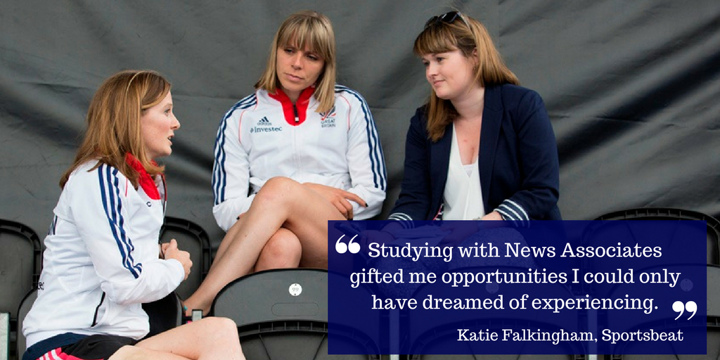 become a sports journalist like Katie