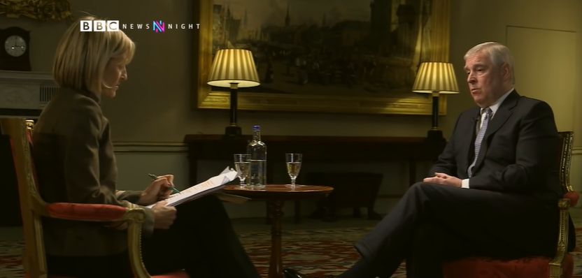 Emily Maitlis interviewing Prince Andrew