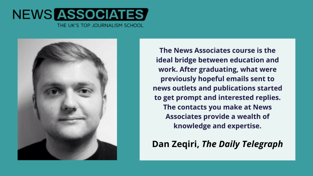 Dan Zeqiri explains why an NCTJ course is the ideal bridge between education and work.