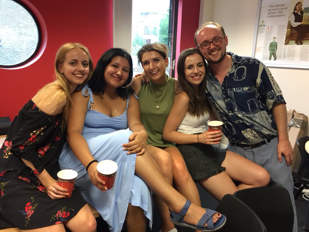 Group of trainees smiling