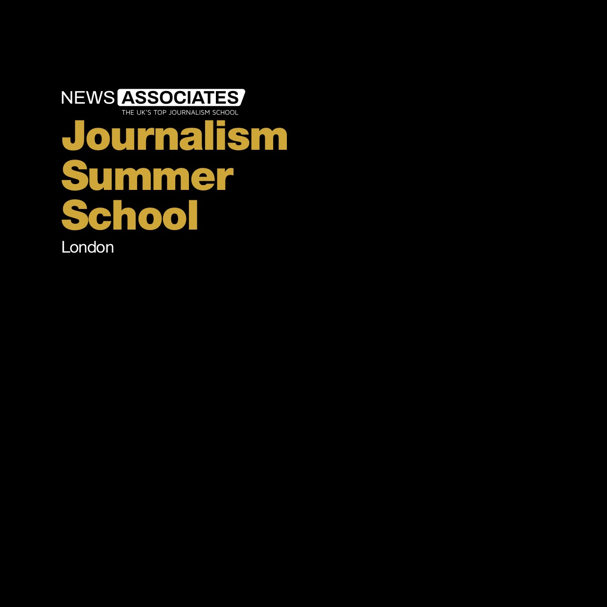 Front page of Journalism Summer School brochure