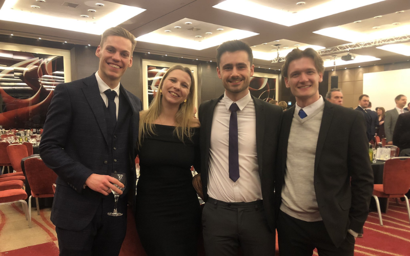 News Associates trainees at the SJA British Sports Journalism Awards 2021