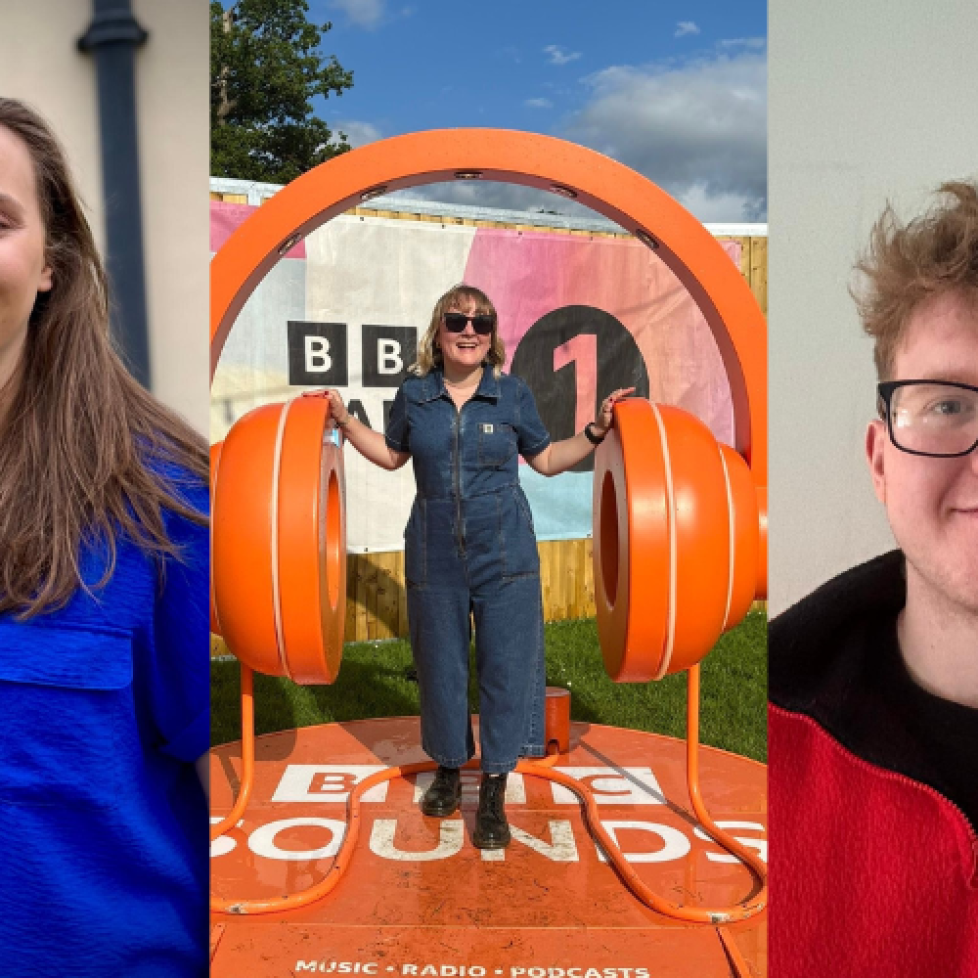 A collage of our three News Associates graduated shortlisted for NCTJ Student of the Year. From left to right you can see pictures of Rebecca, Holly and Ben. They are all smiling and posing for the camera.