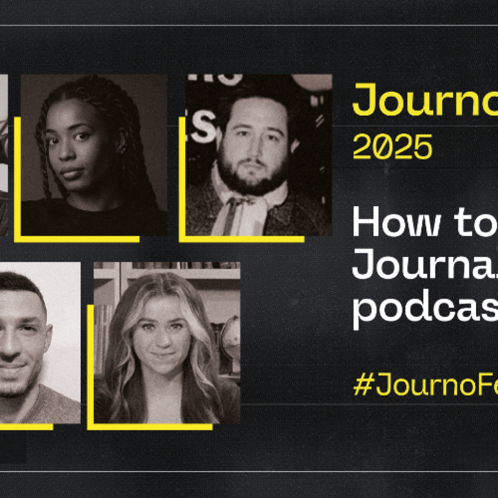 Graphic of How to be a Journalist host Plamedi Mbungu and the guest speakers.